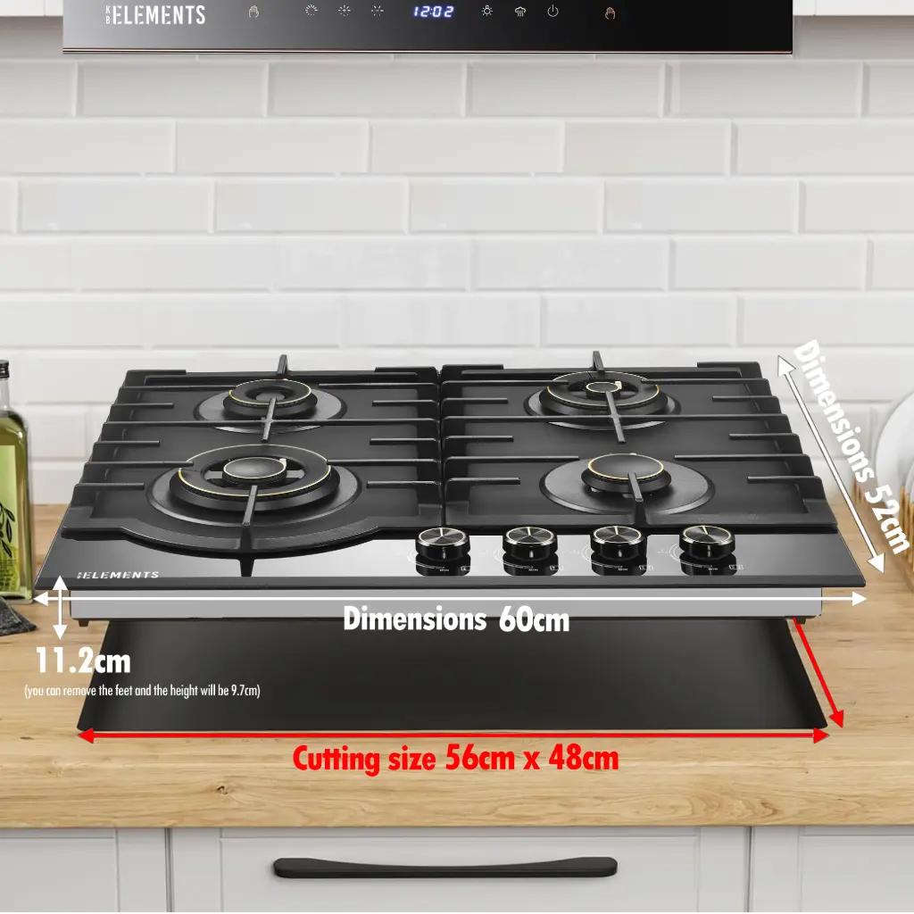 BUILT-IN GAS COOKTOP ( 4 GAS BURNERS ) ELK130GH4