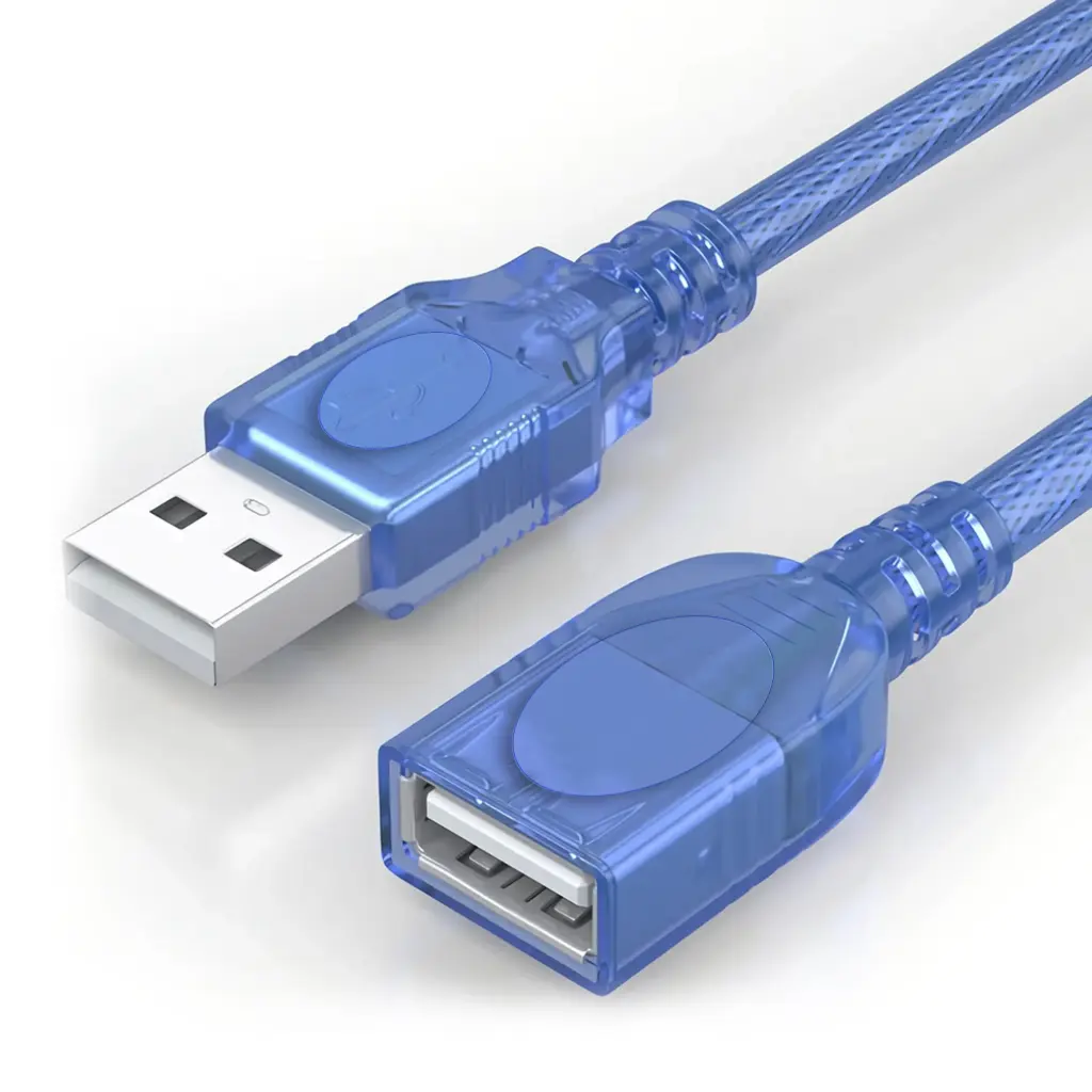 EXTENSION USB CABLE 2.0 MALE/FEMALE 1.5M