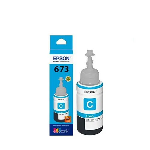 [40062] Epson 673 Light Cyan Original Ink Bottle 70ml